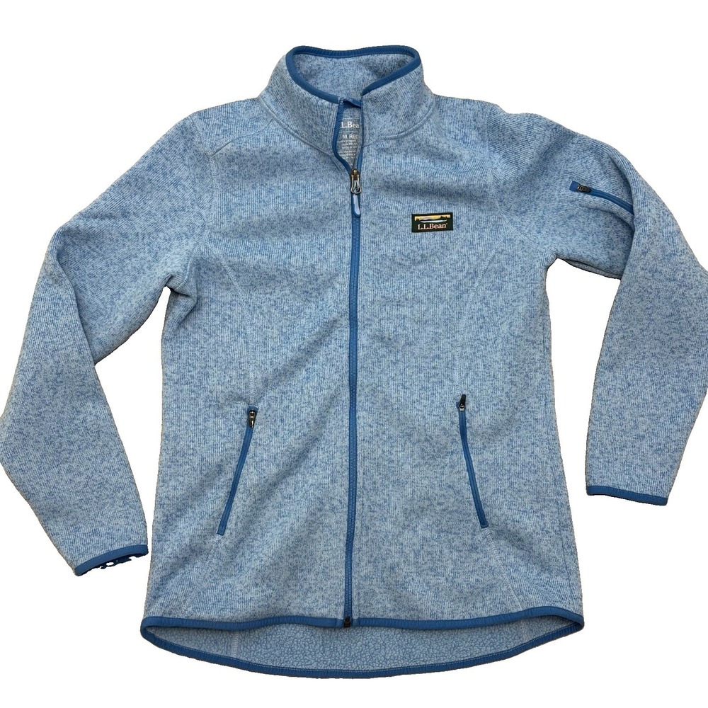 L.L. Bean Jacket Medium Better Sweater Fleece Full Zip Outdoor Hiking Blue